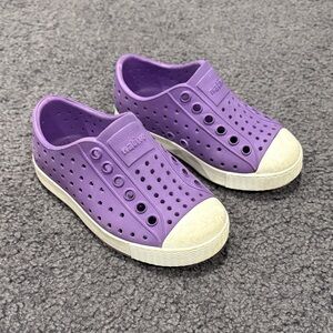Native | Kids Purple Jefferson Slip on shoes | Toddler c6